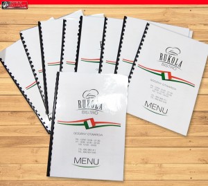 karty menu restauracja foldery Przeźmierowo Tarnowo Podgórne Kikrz