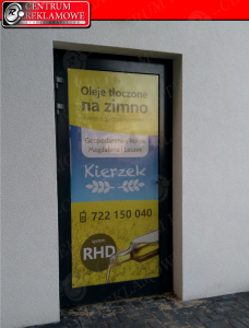 reklama na szybie Poznań naklejki Przeźmierowo