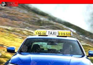 taxi, reklamy dla taksówek
